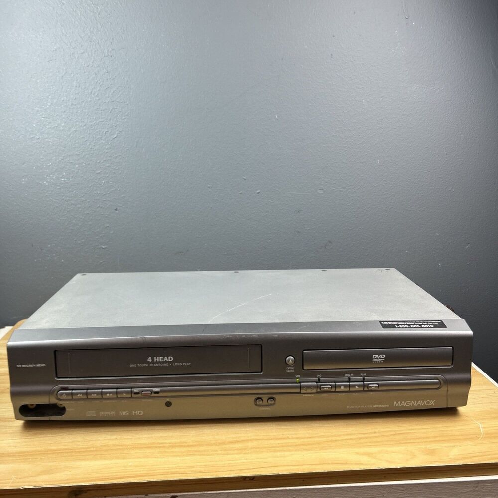 Magnavox MWD2205 DVD/VCR Combo Player VHS Recorder Tested Working Read